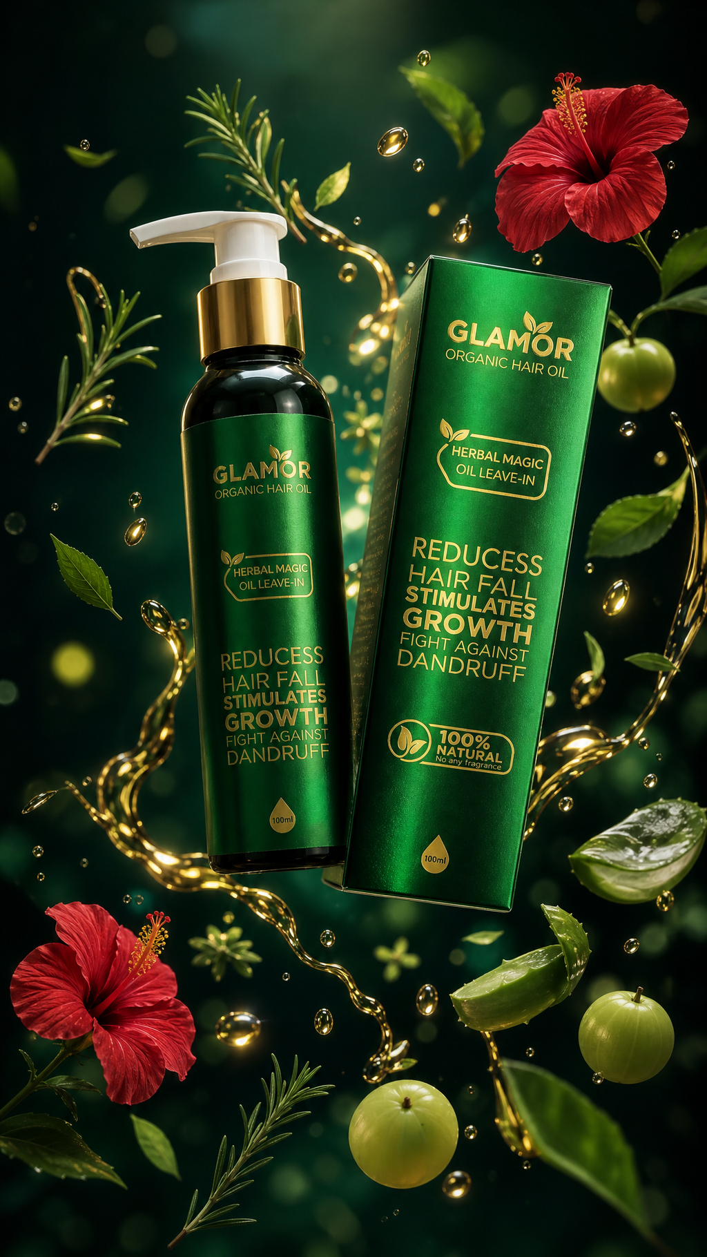 GLAMOR Organic Hair Oil