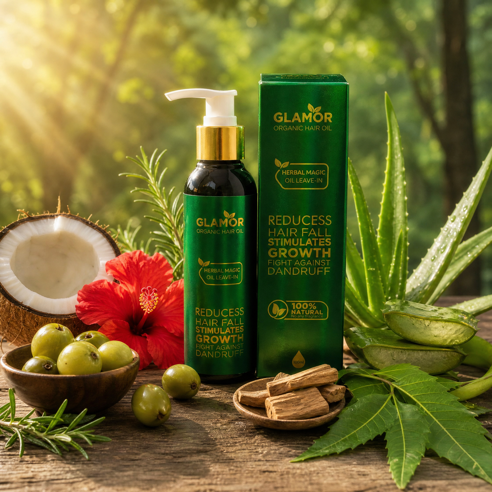 GLAMOR Organic Hair Oil