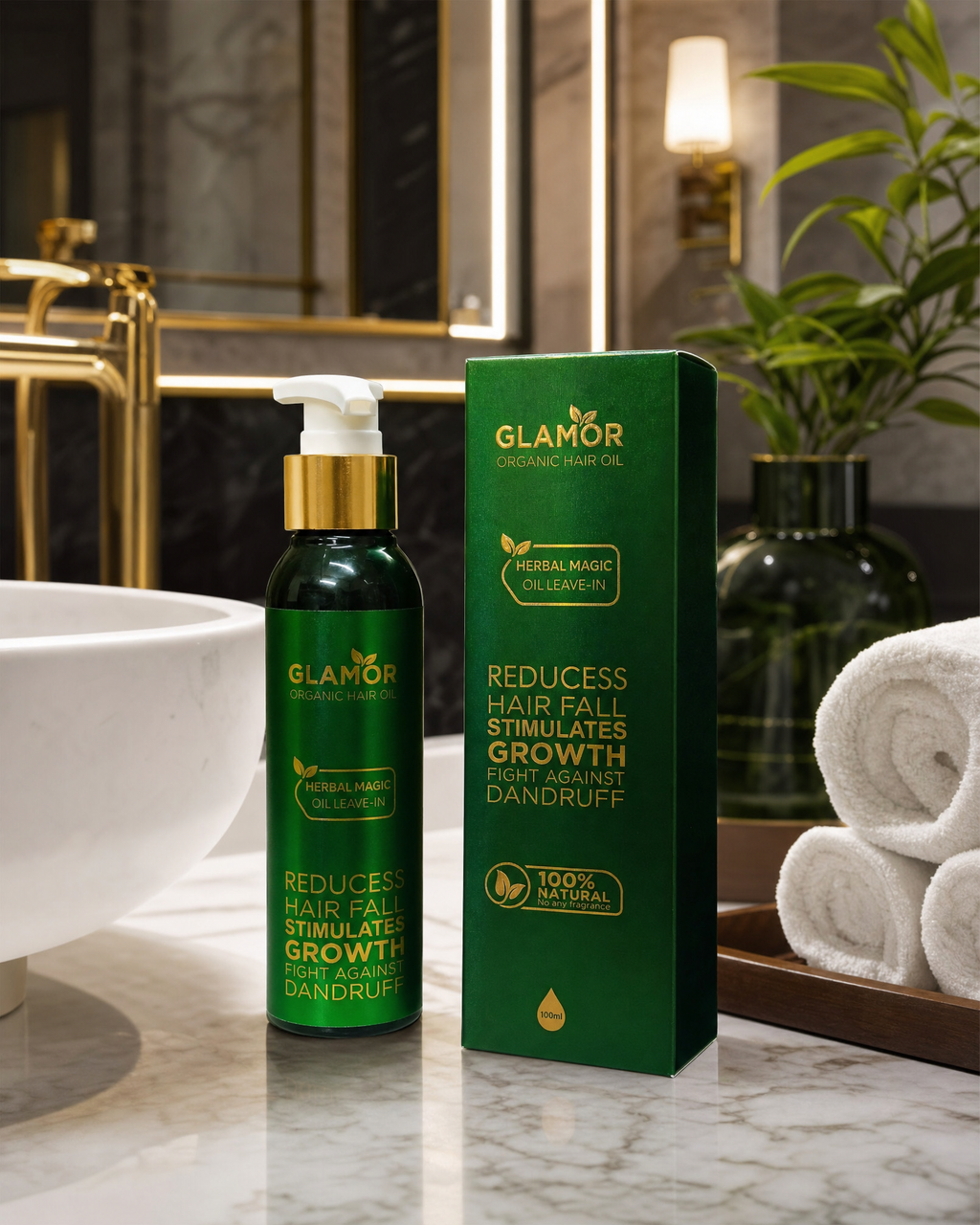 GLAMOR Organic Hair Oil