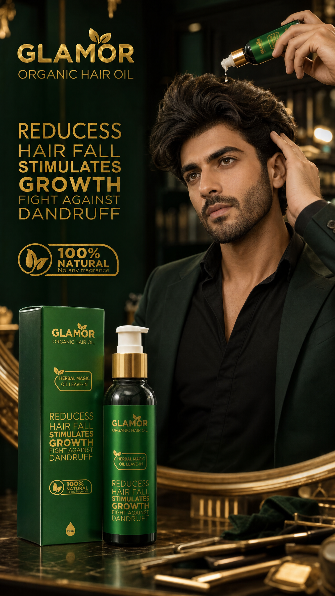 GLAMOR Organic Hair Oil