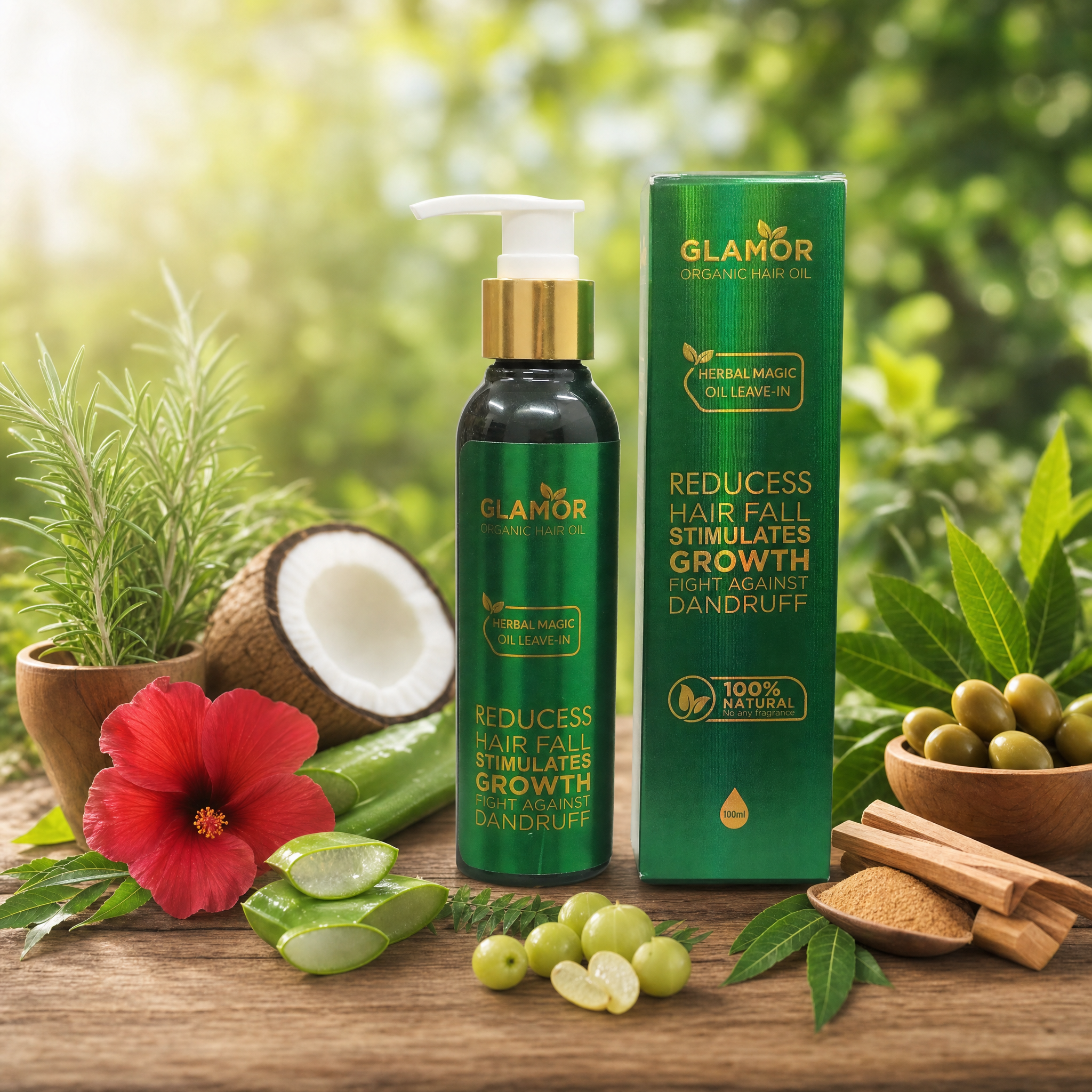 GLAMOR Organic Hair Oil